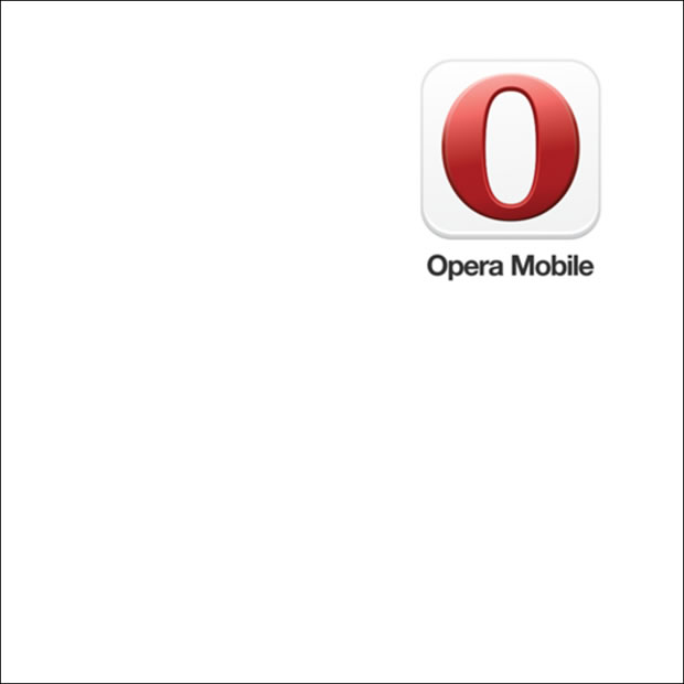 A single Opera logo rendered on a canvas