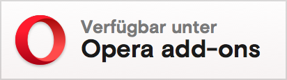 Opera add-ons badge in German