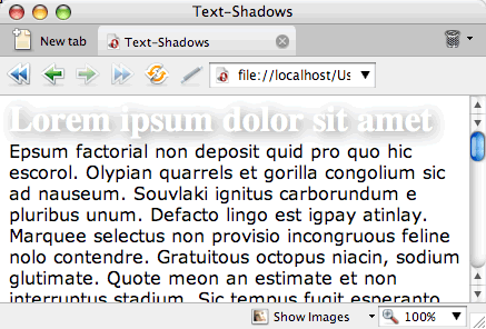 More blur on the text shadow