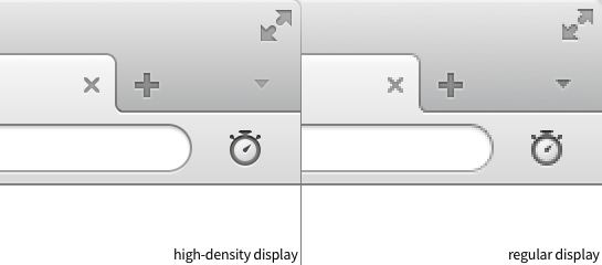 extensions icons on high-dpi and regular screens