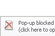 Screenshot: Block pop-ups